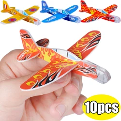 10/1pcs Mini Foam Airplanes Kids DIY Handmade Throw Flying Glider Planes Boys Outdoor Throwing Model Glider Toys Favors Gift