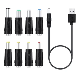 Universale 5V per cavo alimentazione USB a per 5.5x2.1mm 3.5mm 4.0mm 4.8mm 6.4mm Adattatore cavo ricarica adatto per