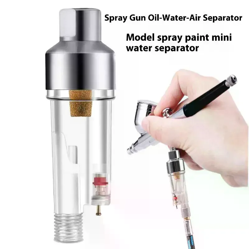 Effective Water Oil Separator Moisture Trap For Smooth Airbrush Painting 1Pc Mini Airbrush In-Line Filter System Airbrush Spray