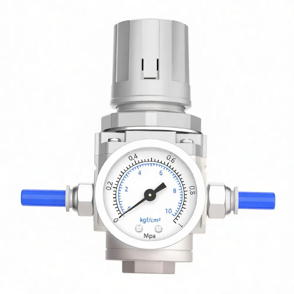 AR2000 Compressed Air Regulator Valve Pneumatic Pressure Control Precision Gas Reduction Unit Durable Industrial Component