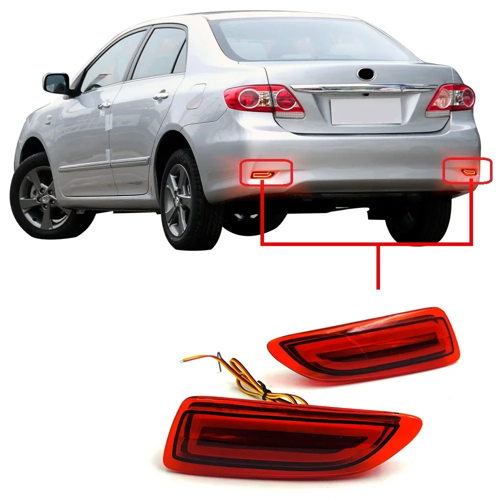 

LED rear bumper lights brake lights for Toyota Corolla 2011 2012 2013