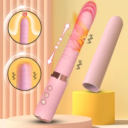 Dual motor Thrusting Dildo Vibrator For Women,Sex Toys Heating Function  Clitoral Stimulator For Anal Stimulation Women Couples