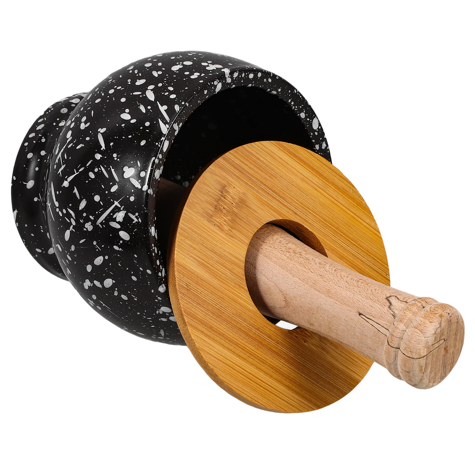 

Ceramic Garlic Masher Bowl Pestle Manual Grinding Tool for Crushing Smooth Surface Easy Storage Pills Pot