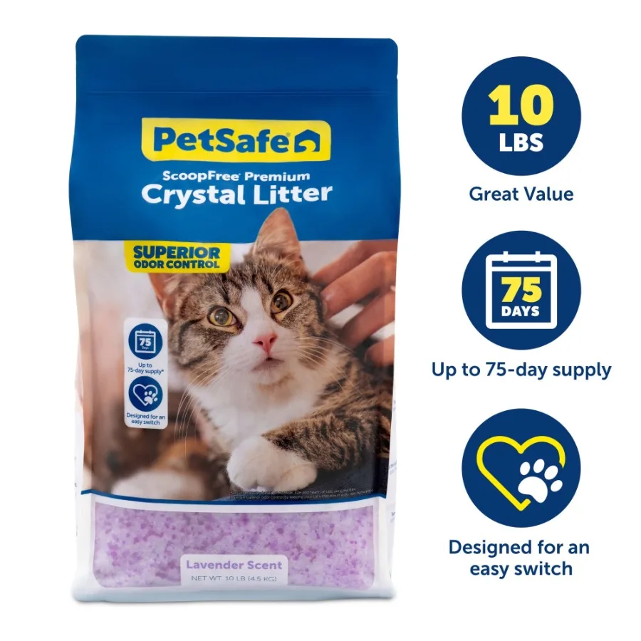 

Наполнитель для кошачьего туалета ScoopFree Lavender Crystal, 10 фунтов (пакет)
