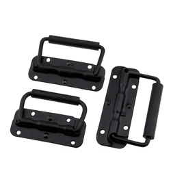 Black Folding Handle for Cabinet Door Drawer Wardrobe Simple Door Large Wooden Door Handle Wooden Box Handle Furniture Hardware