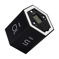 Multi-Hexagon Cube Timer Gravity Sensor Digital Timer with LED Screen Sound Alarm Silent Operation 1/5/10/25/30/60 Minutes