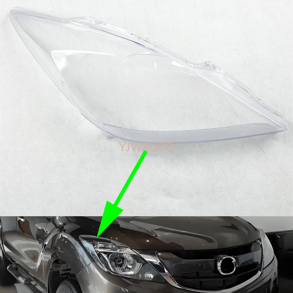 

For Mazda BT-50 2019 Headlamp Cover Car Headlight Lens Replacement Truck Front Lampshade Auto Shell