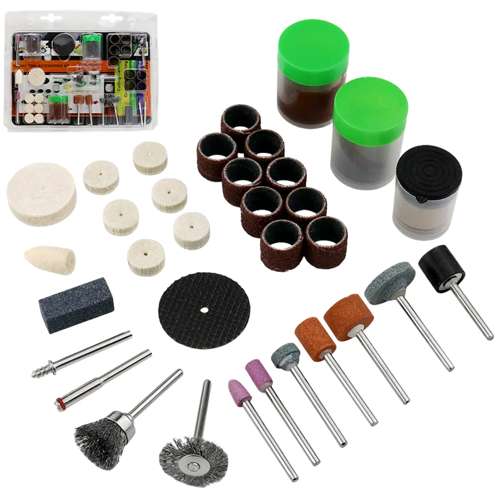 Electric Sanding Disc Set Rotary Tool Accessories Grinding Polishing Wheel Kit For Metal Wood Jade Drilling Cutting 220x170mm