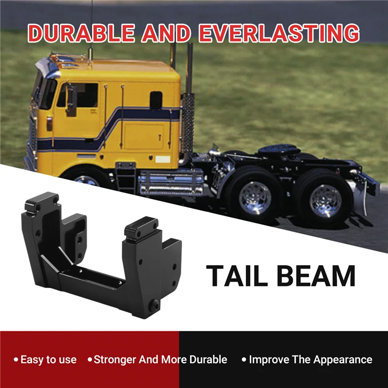 FBIL-ذيل معدني لـ Tamiya 1/14 مركبة يتم التحكم بها عن بُعد مقطورة سيارة قلابة سكانيا Actros فولفو Lesu MAN Actros ترقية أجزاء