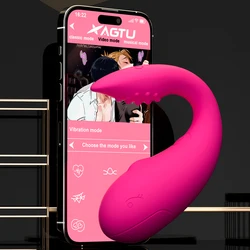 APP Bluetooth Control Vibrator for Women Clitoris G Spot Dildo Massager with 2 Motors Vibrating Egg Panties Sex Toys for Adults