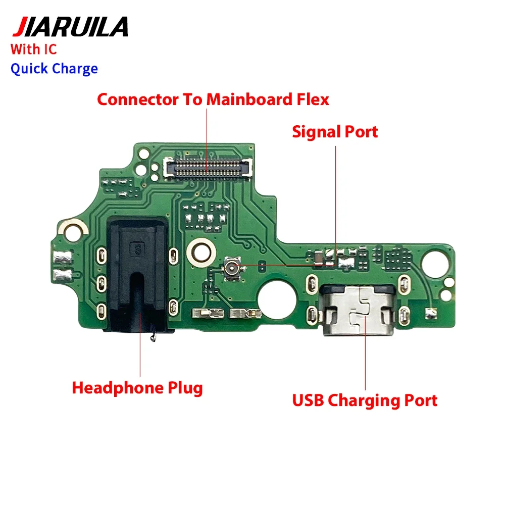 10Pcs Charging Port Flex Cable For Infinix Hot 6 Hot 40i Spark 7 Pro Tecno Pop 2 Plus USB Charger Dock Connector With Microphone