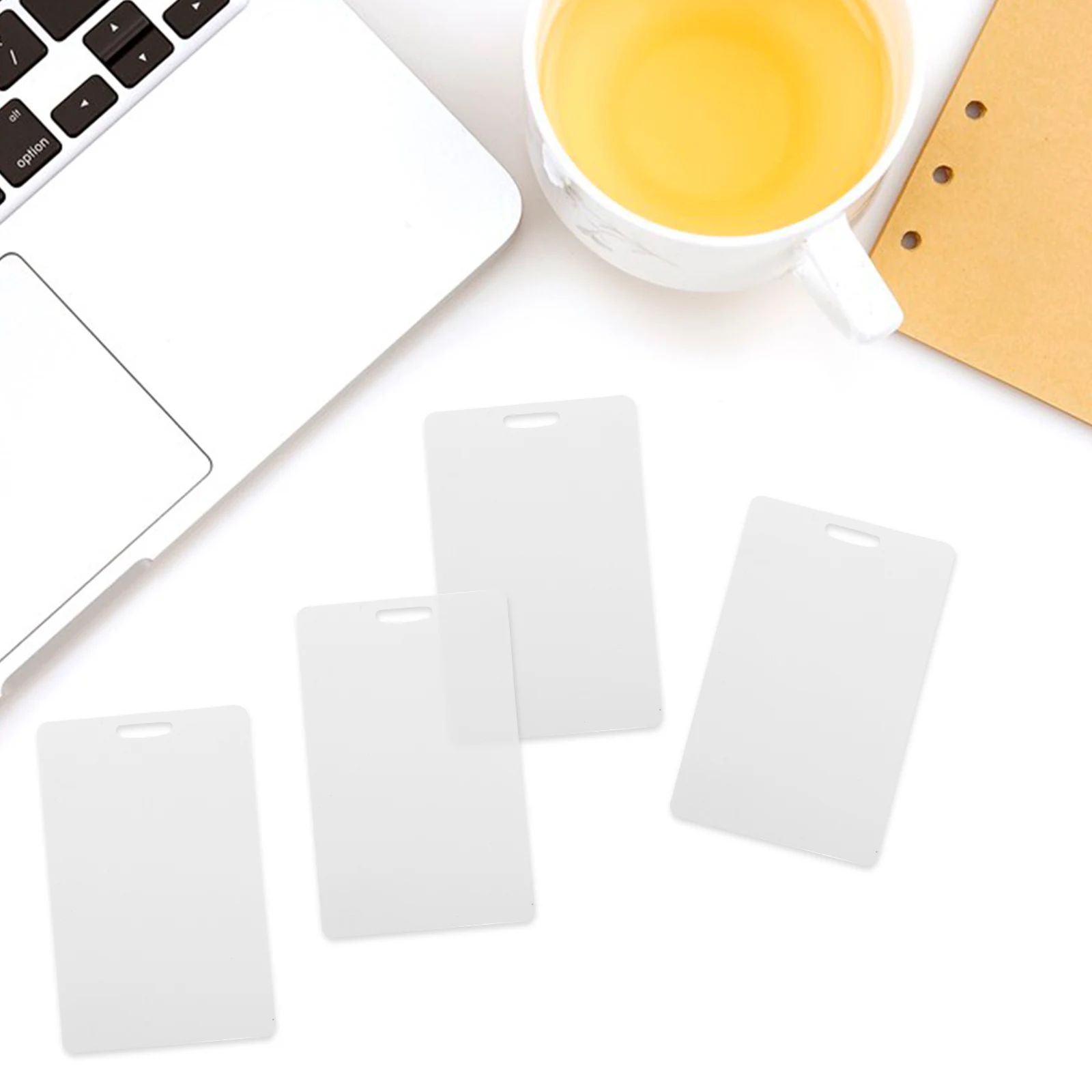 

100pcs Blank Pvc Gift Tags Waterproof Writing Drawing Diy Wedding Favor Name Label Plastic Tags For