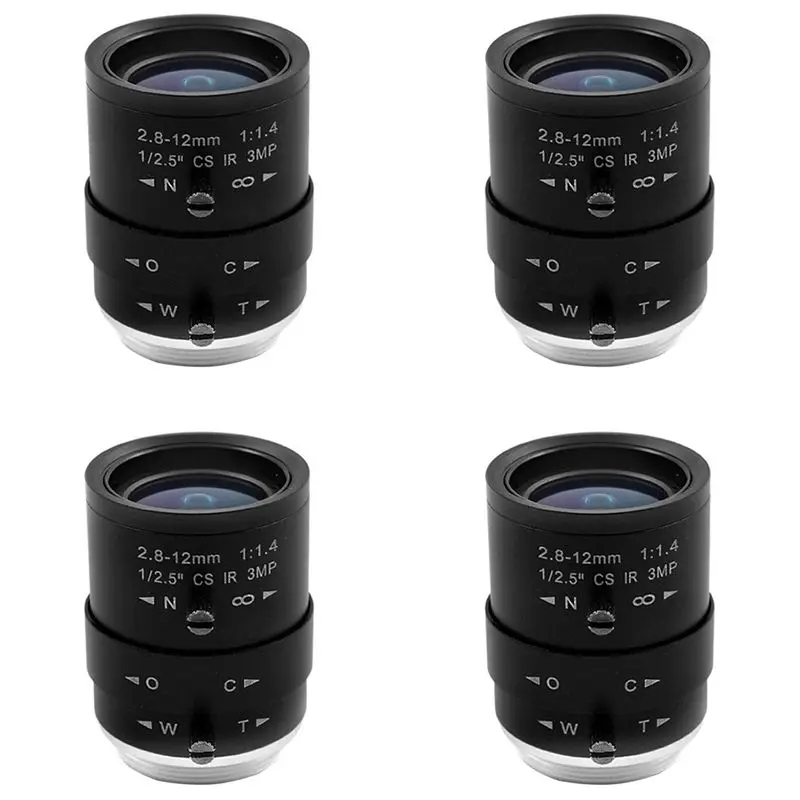 

BNVN-4X 3MP HD CCTV Camera Lens 2.8-12Mm Varifocal Manual Zoom Focus CS Mount For Industrial Security Cameras