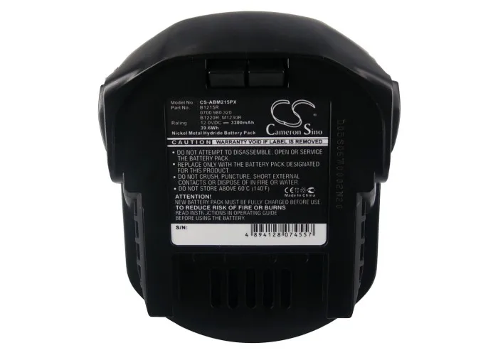 CS Battery For AEG 0700 980 320 B1215R B1220R M1230R BS 12 G BS 12X  BSB 12 G BSB 12 STX BSS 12 RW B1215R B1220R B1214G M1230R