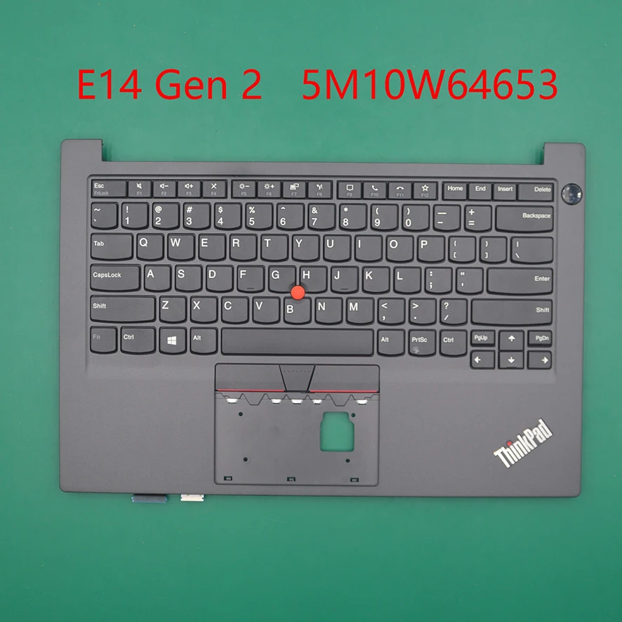 

Keyboard Palmrest USA English Non Backlight Non Fingerprint Top cover for ThinkPad E14 Gen2 20T6 20T7 5M10W64653 NEW