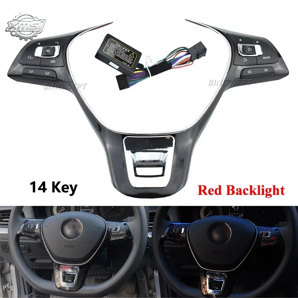 

Botones multifuncionales del volante para VW POLO Golf MK7 14-19 Touran Passat 2016 2017 2018