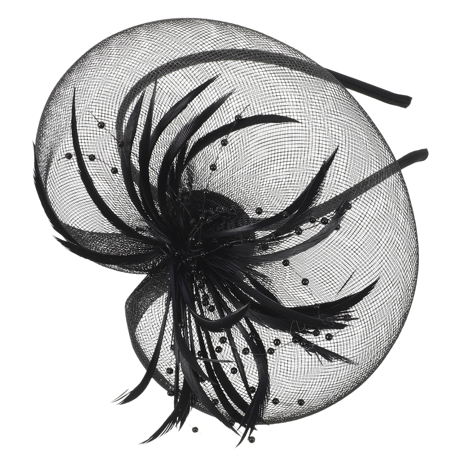 

Bridal Hair Accessories Headwear Headband Has Elegant Clip Mesh Bride Ribbon
