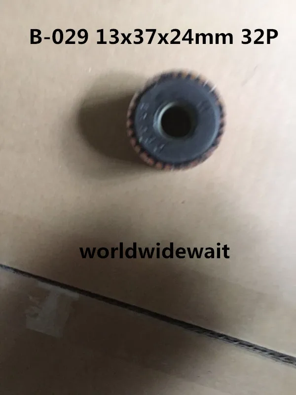 1 Stück 13 mm x 37 mm x 24 mm 32 Zahnrad-Kupfer-Schalenkommutier B-029 BHY-3305-32