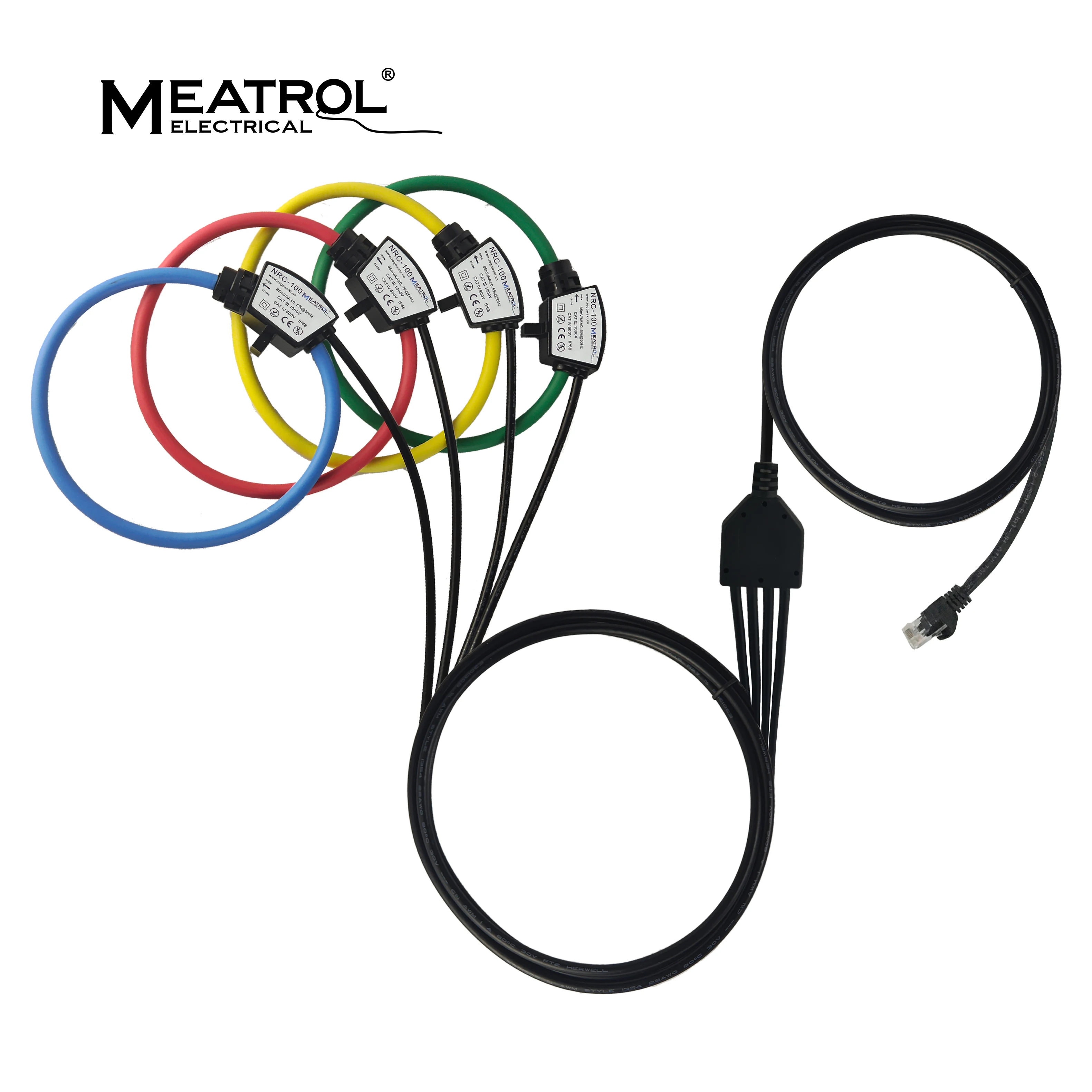 ملف Rogowski NRC-60 NRC-100 NRC-150 NRC-200 دقة عالية 0.5% مشبك تيار مرن ملف Rogowski #3