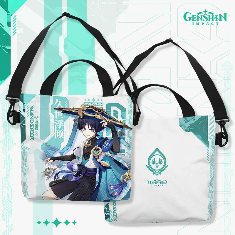 Anime Game  Cos Yae Miko Wanderer Nahida Yaoyao Al Haitham Shikanoin Heizou Etc. Shopping Bag Canvas Satchel