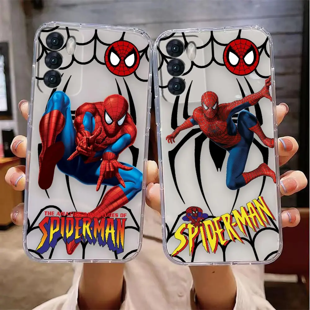 Clear Phone Case For VIVO Y32 Y33S Y50 Y51S Y52S Y53S Y55S Y66 Y77 Y95 Y97 V20 5G 4G Case Funda Shell Marvel Spider-Man Combo