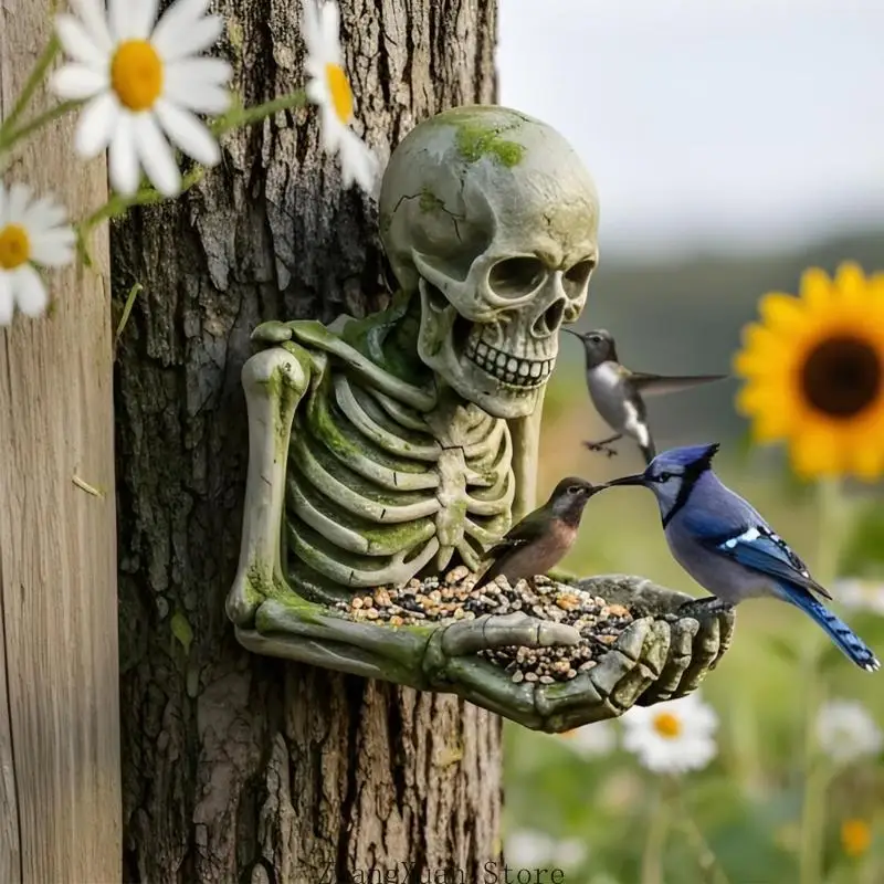 Originales, totenkopfförmiges Bewässerungsgerät für Wildtiere aus robustem Kunststoff für Yard Accent 3XUF – Detail 4