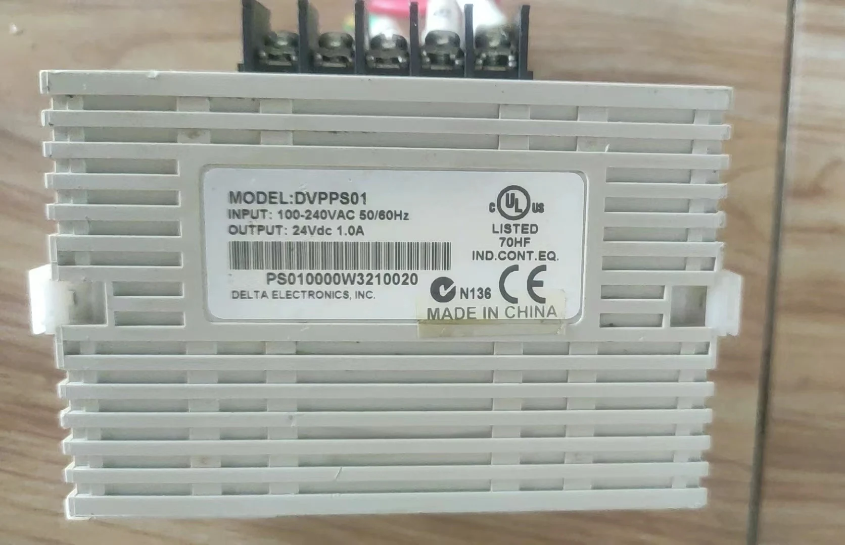 DVP-PS01 Used PLC power module test function OK