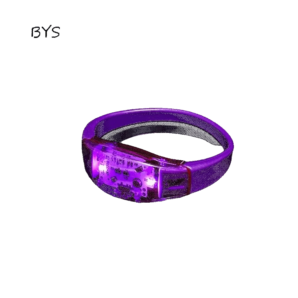 Silicone LED Glow Bracelets Creative Funny Voice Controlled Flash Wristbands Atmosphere Props Sound Activated Bracelet Birthday