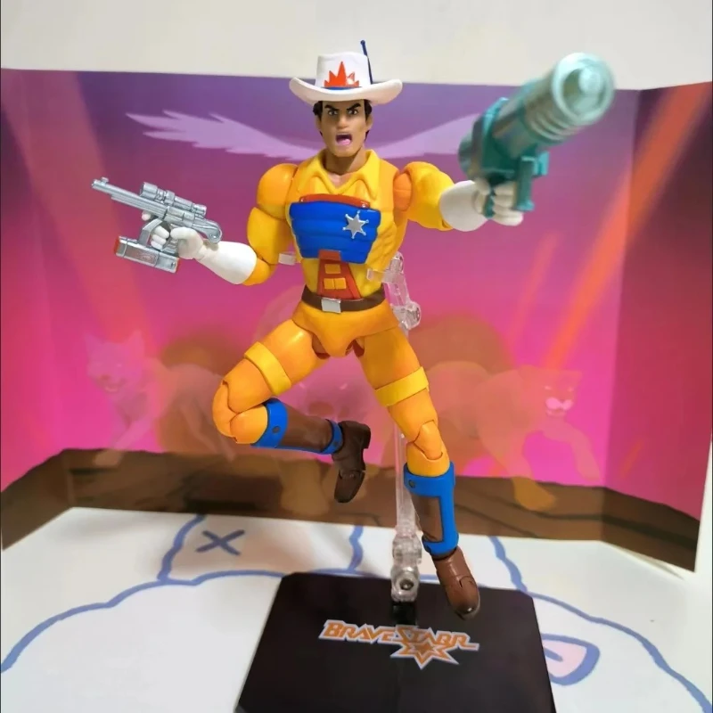 سانت نموذج DMS 1/12 BraveStarr بين النجوم شريف بريستا شريف أنيمي عمل أرقام نموذج اللعب الهدايا