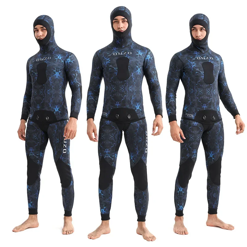 1.5mm Diving Suit Cold and Warm Split Body Winter Swimsuit Camouflage Fish Hunting Suit Free Diving and Surfing Suit