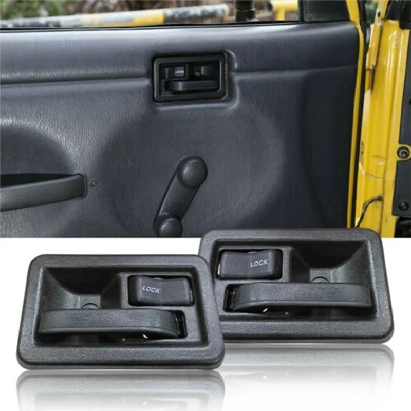 

Right Inner Door Handle+Exterior Door Handle Kit For Jeep Wrangler 55176383AE 55176382AE 55176477AB 55176476A Parts Accessories
