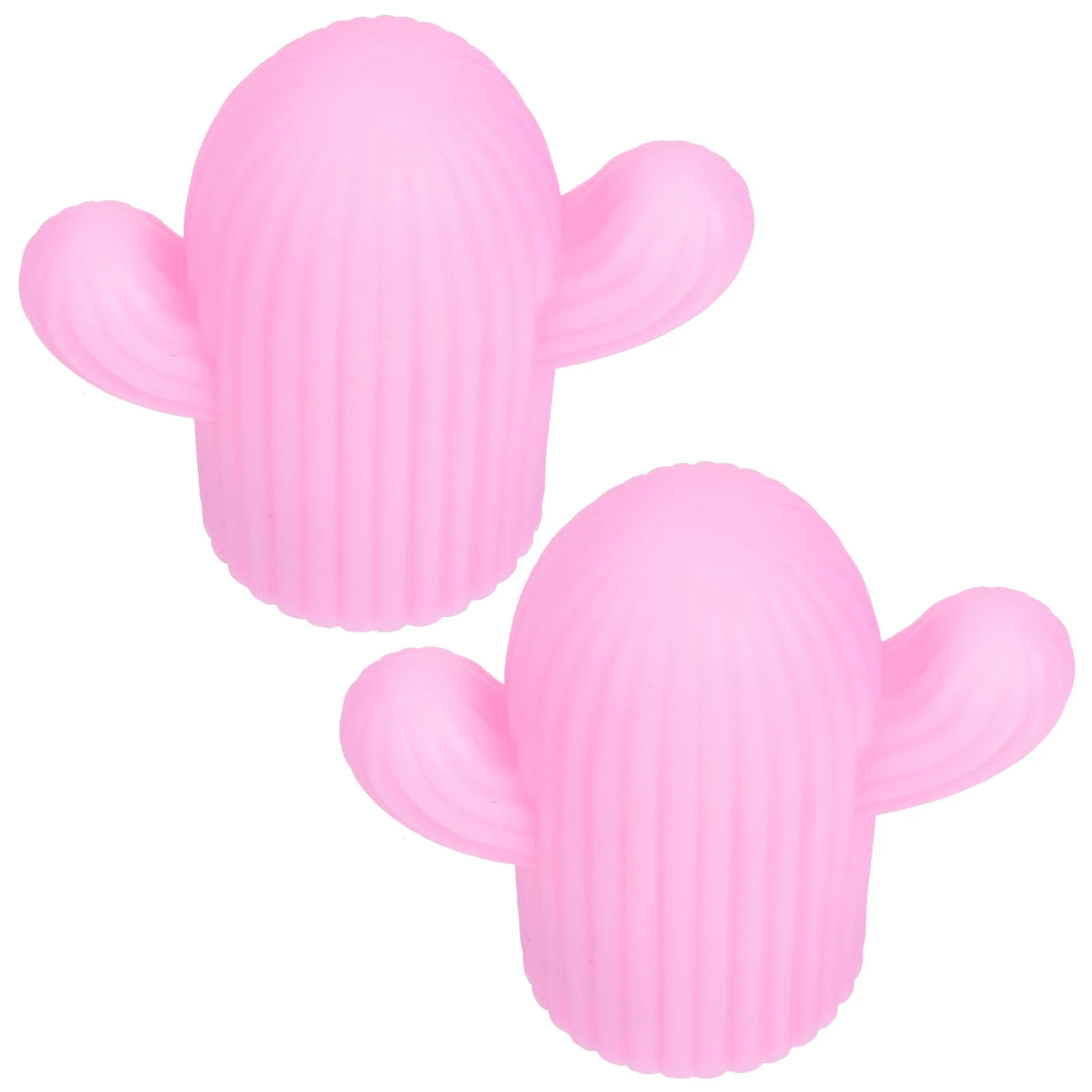 

2Pcs Night Light Lamp Decorative Plastic Bedroom Bedside Student Cartoon Cactus Shaped Warm Ambiance Home Excellent Beauty