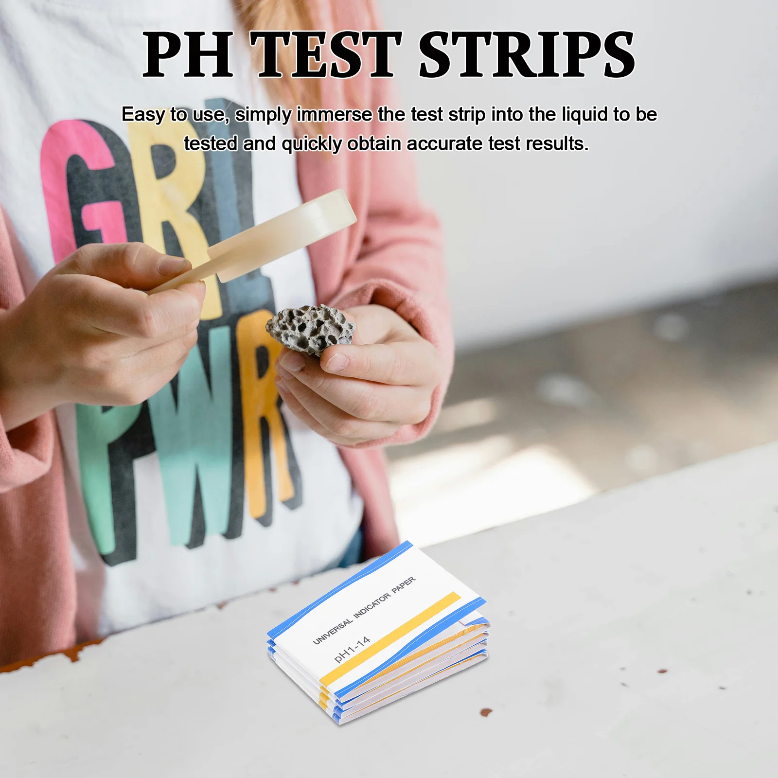 

4Pcs Universal PH Test Strips 0-14 Highly Accurate for Water Soil Cosmetics Aquarium Testing Multiple Uses Soil Test Kit PH