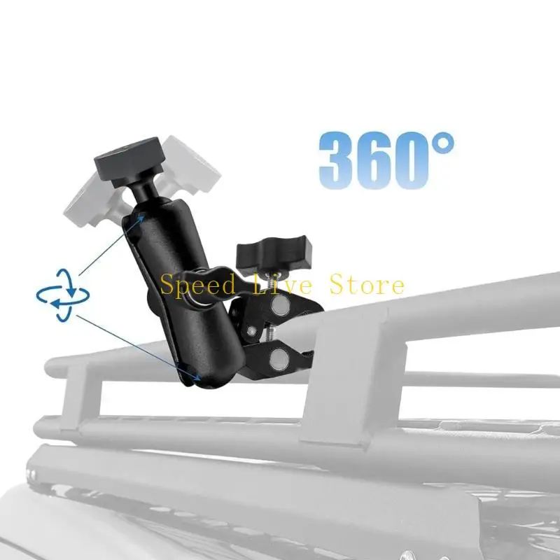 547C Aluminum Mount for Satellite Adjustable Clamp Bracket Clamp Mount For Campers Ladders Roof Rack Balcony