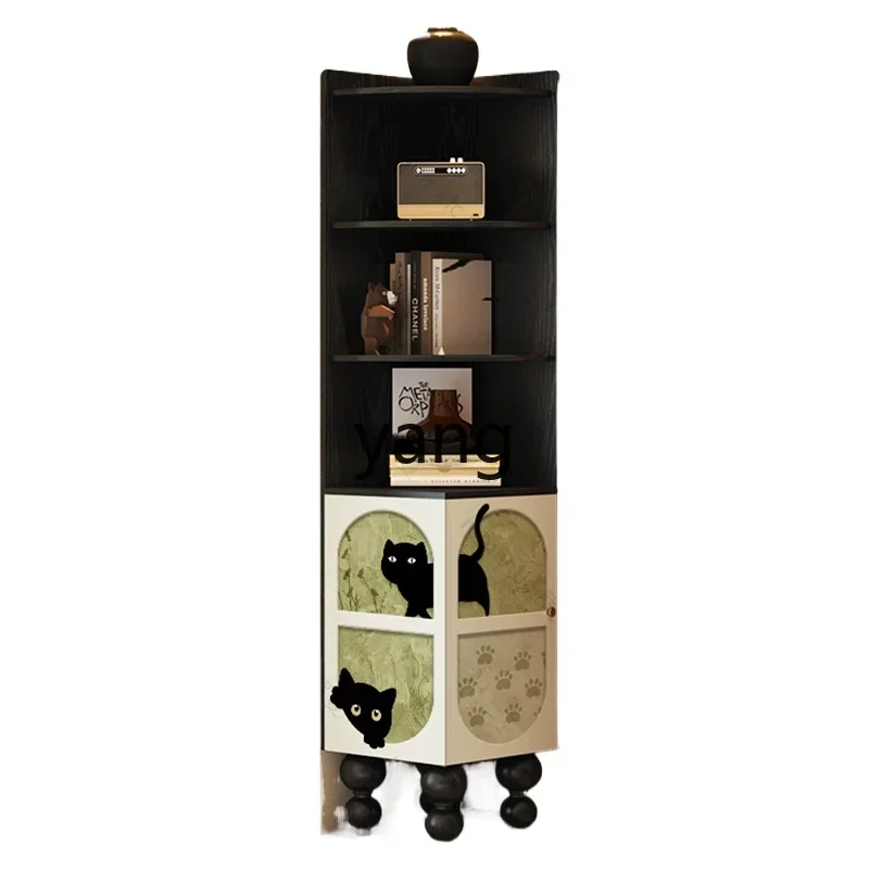 

LH Corner Shelf Living Room Bedroom Storage Floor-to-ceiling Wine Cabinet Modern Simple Side Cabinet