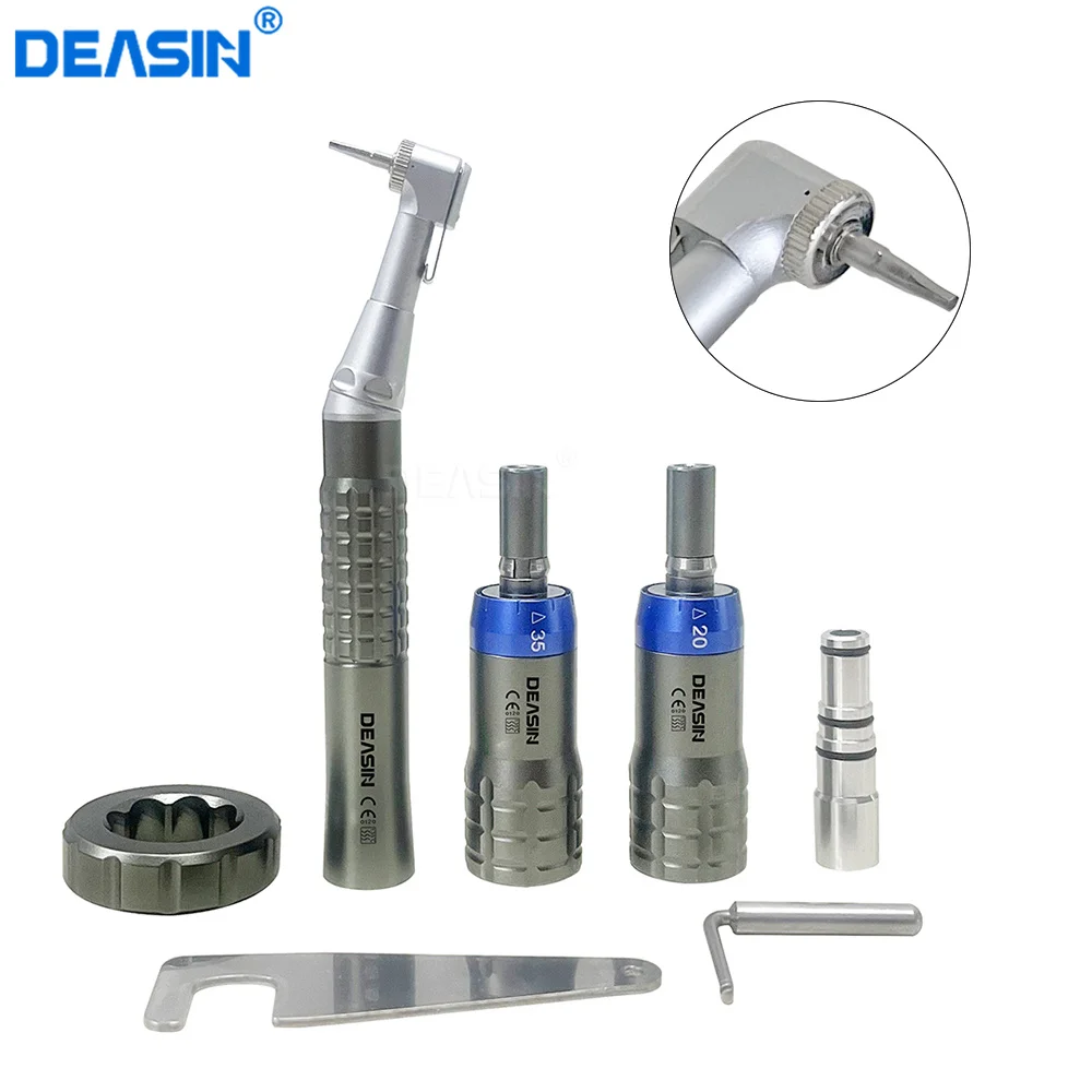 Dental Implant Torque Contra Angle Handpiece Torque Wrench Type 20N/35N Dentist Tools Implant Lab Instrument DEASIN