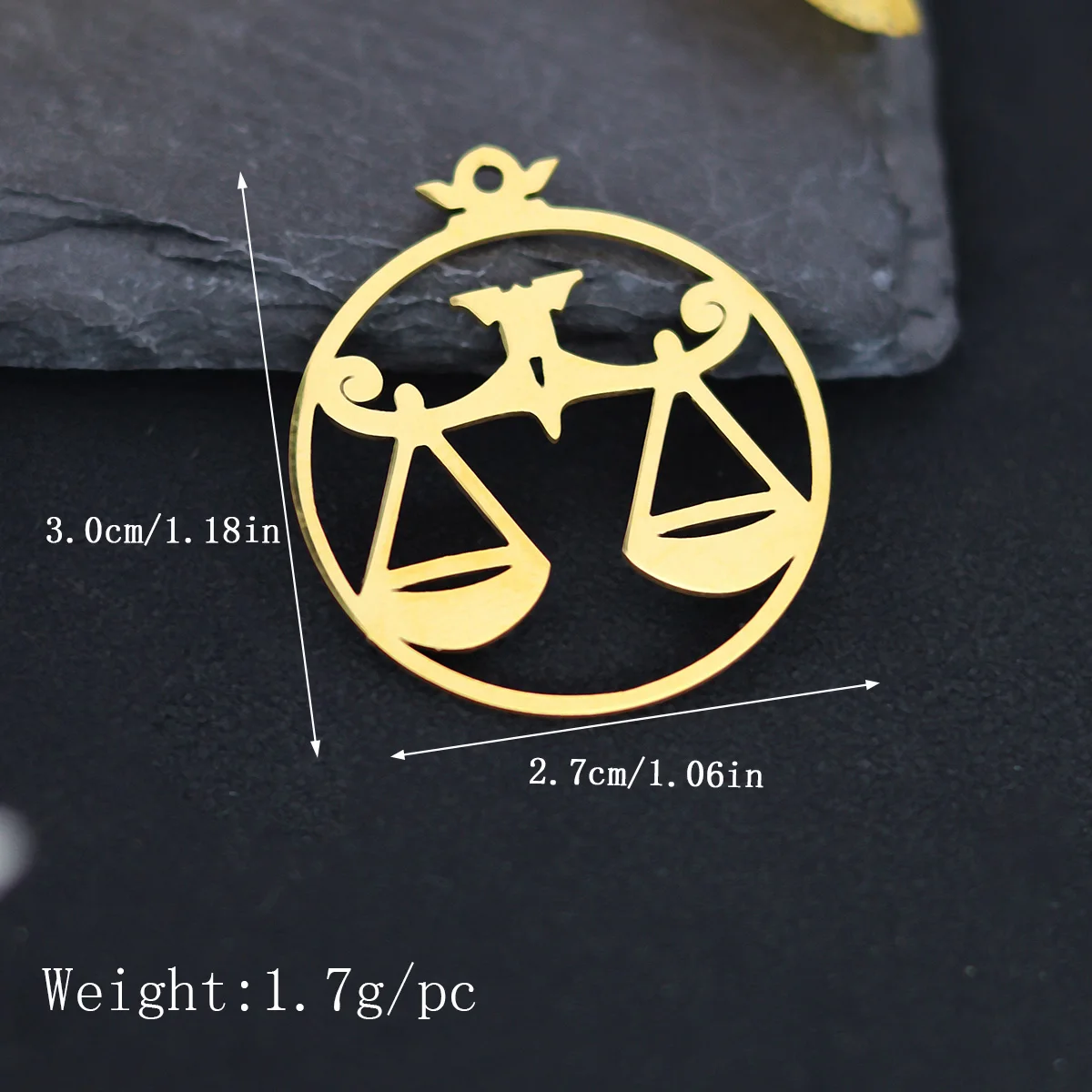 3pcs Solicitor Lawyer Scale Of Justice Charms Pendants For Ornaments Making Necklaces Earrings Keychain Accessories