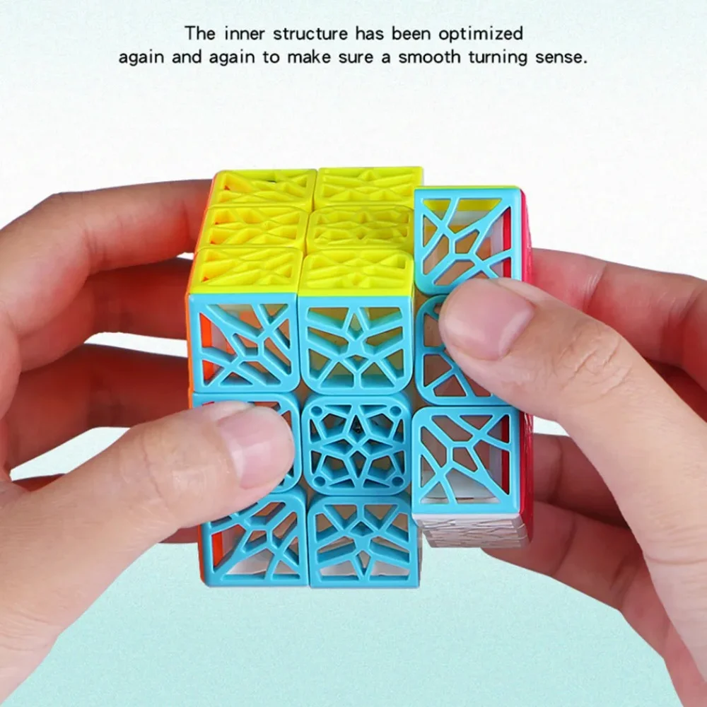 QiYi 3x3 DNA concavo Stickerless Speed Cube Puzzletoys per bambini bambini DNA 3x3x3 cubo senza adesivo giocattoli per bambini