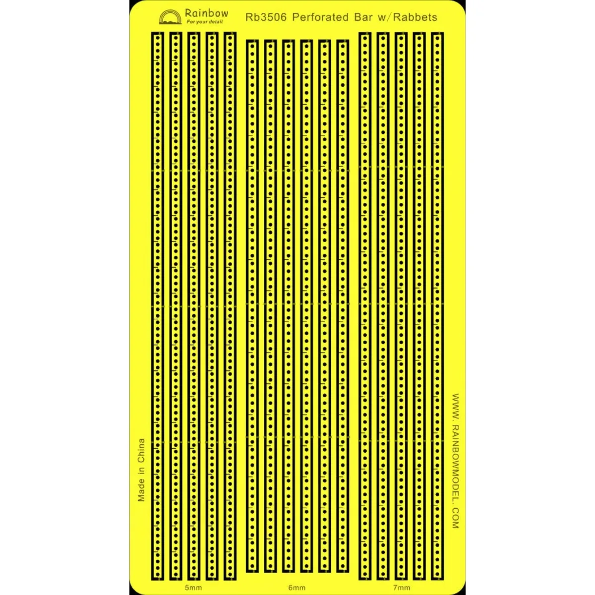 

Rainbow The Etching Part PE 1/350 Перфорированная планка с кроликами RB3506