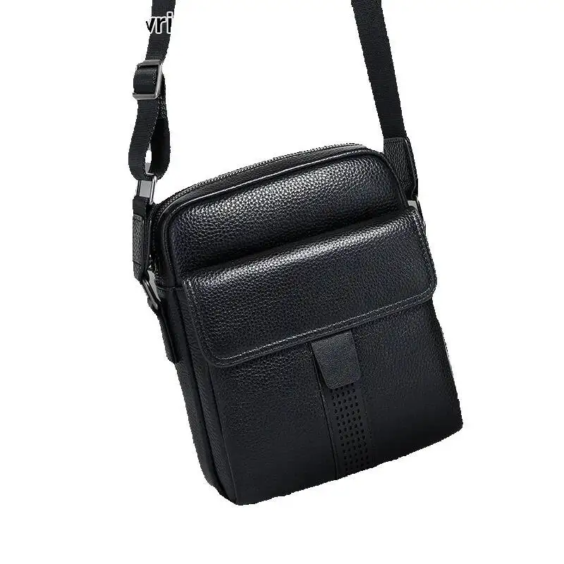 حقيبة ساعي أصلية حقائب جلدية للرجال مربعة متعددة الوظائف كتف راقية كاجوال للرجال ماركة كروس فاخرة