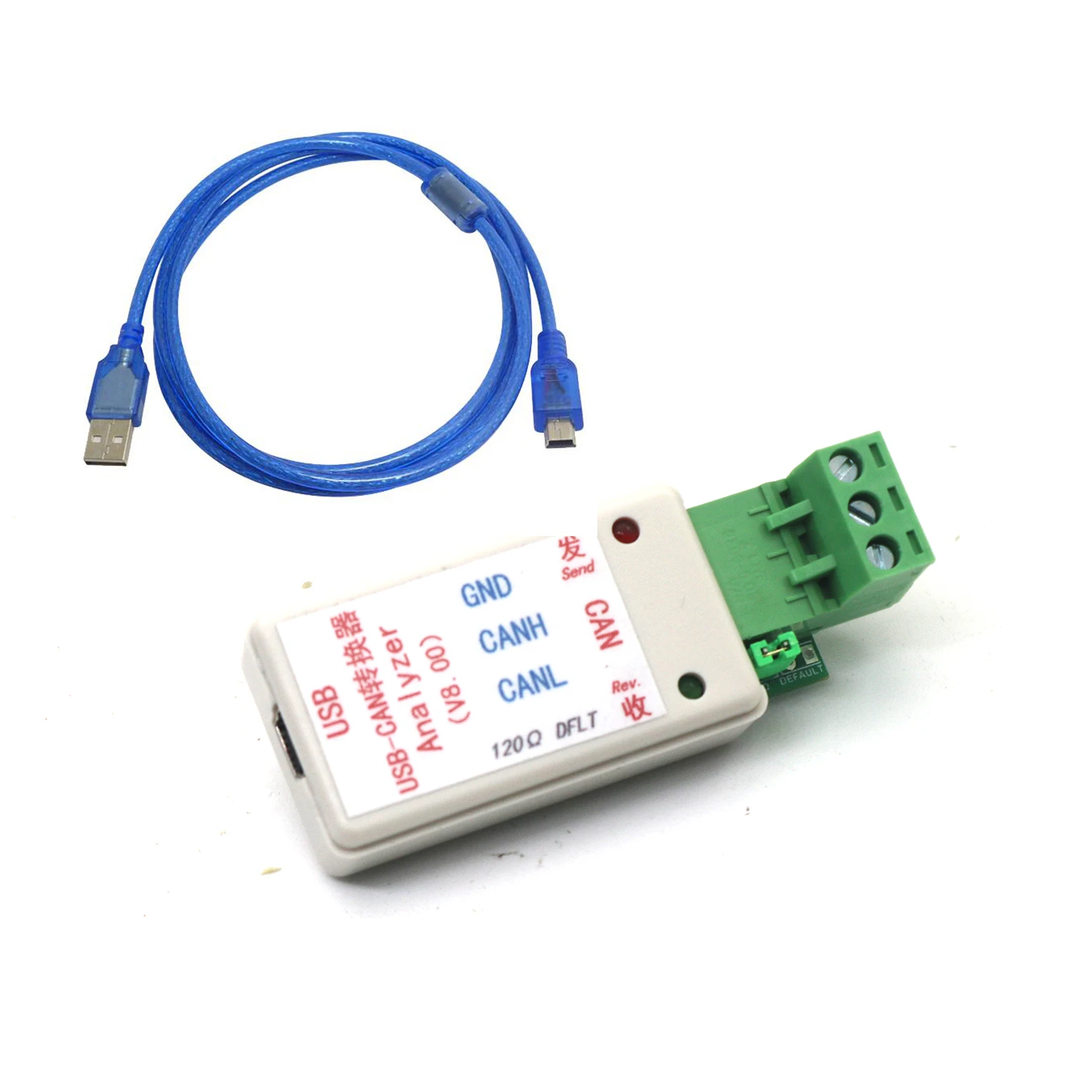 USB To CAN / RS232 Serial Port Converter Adapter 232 CAN Bus Transfer Send / Receive communication Analysis TVS Surge Protection