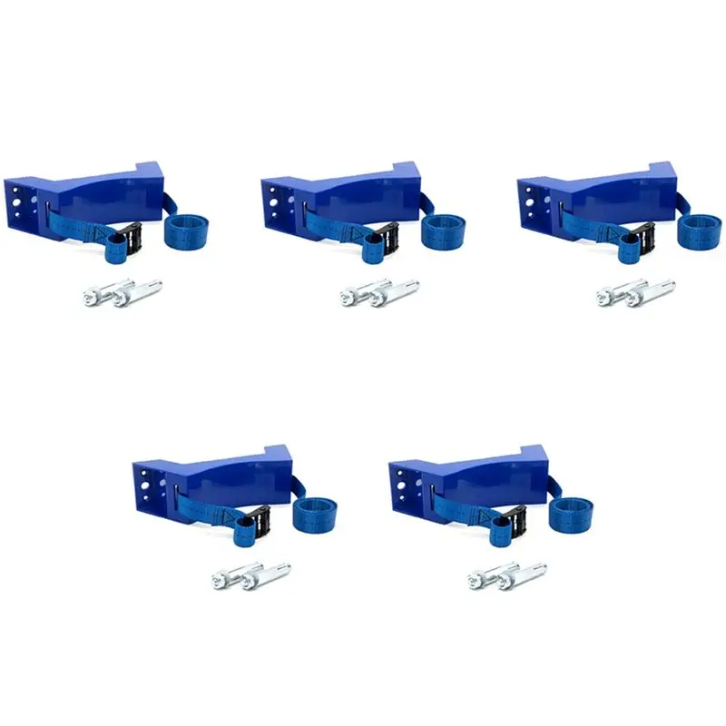 A74E-5X Cylinder Mounted Bracket Gas Cylinder Bracket Durable ABS Gas Cylinder Holder For Camper Motorhome RV Caravan,Blue