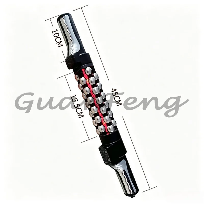 Red‑Light Heating Anti‑Cellulite Massager, 360 Degree Rotatable Inner Ball Massage Roller for Body Fat Reduction Skin Care
