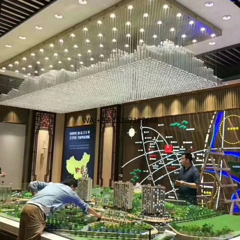 Nordic Style Plum Blossom Tube Material Villa Hotel Lobby Custom Project Luxury Led  Apartment