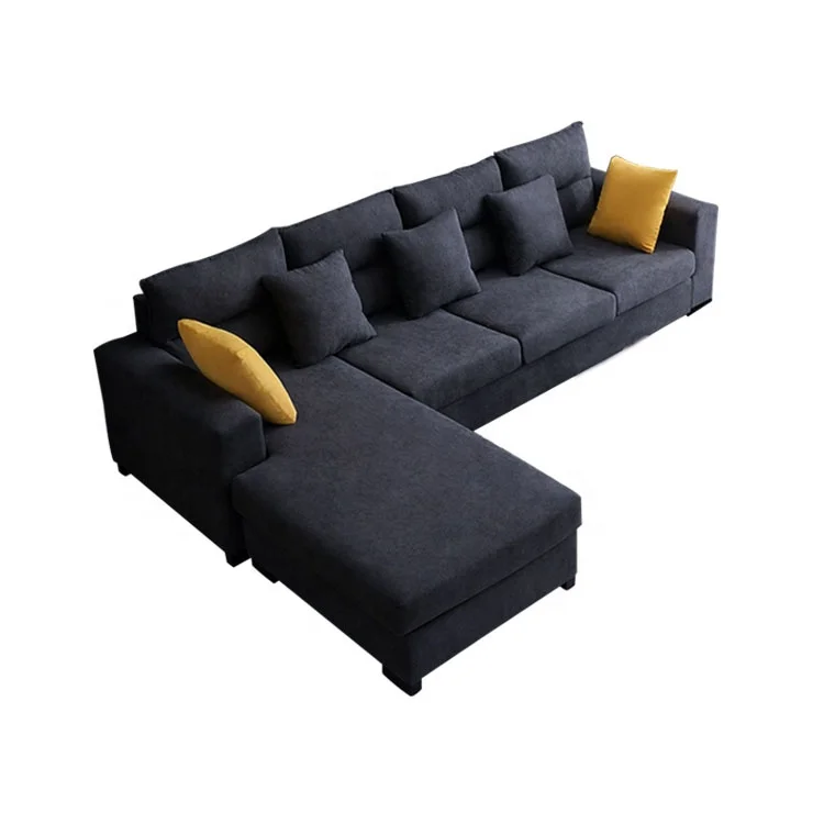 

Hotel Luxury funiture corner L shaped modern leather sofa cum bed folding set home design couch living room sofa