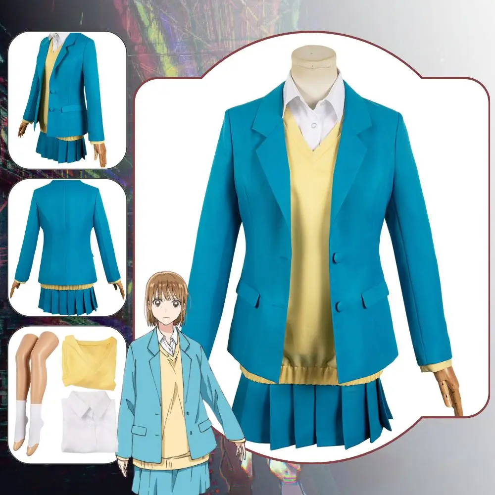 Fantasy Anime Ao noh hako Kano Chinatsu Cosplay Costume Disguise for Women Girls JK School Uniform Skirt Halloween Carnival Suit