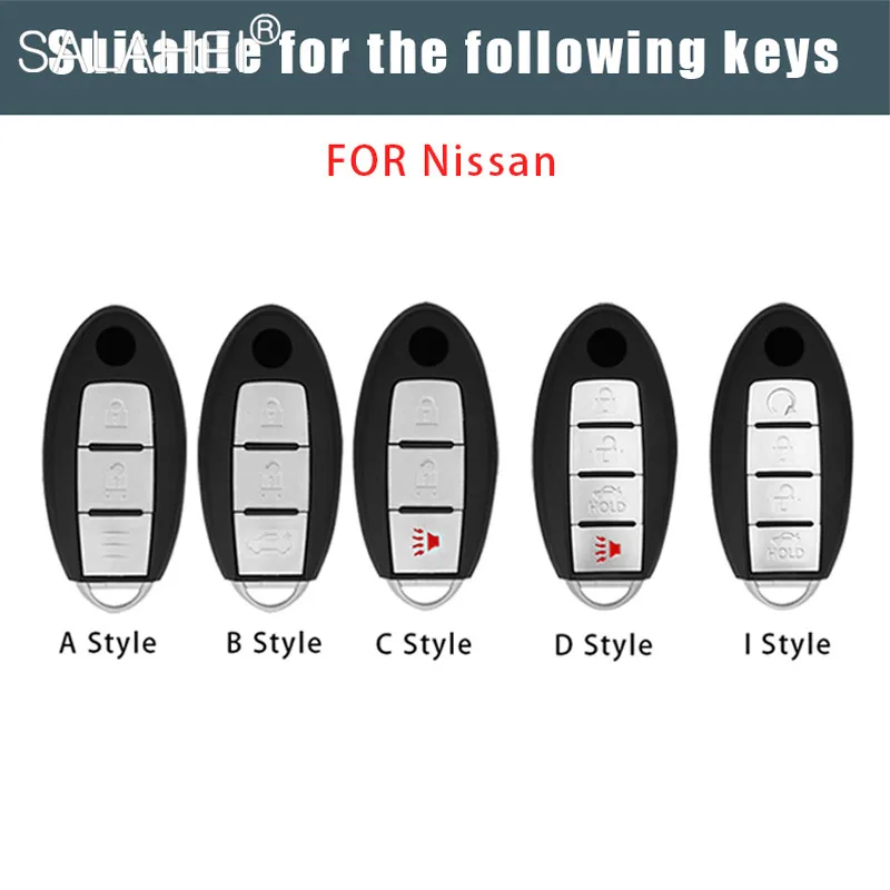 Car Key Case Cover For Nissan Qashqai Juke J10 J11 X-Trail T32 T31 Kicks Tiida Pathfinder Note For Infiniti Interior Accessories