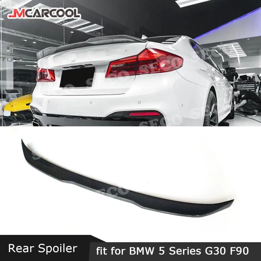 

For BMW 5 Series G30 F90 M5 Sedan 2017 -2019 Rear Boot Duck Spoiler Carbon Fiber / FRP PO Style Rear wings Car Styling