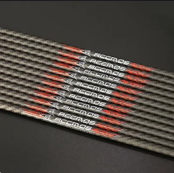 

12Pcs ID6.2mm 3K Carbon Arrow Tubes 33inch spine 200 250 300 350 400 500 Archery DIY Hunting Shooting