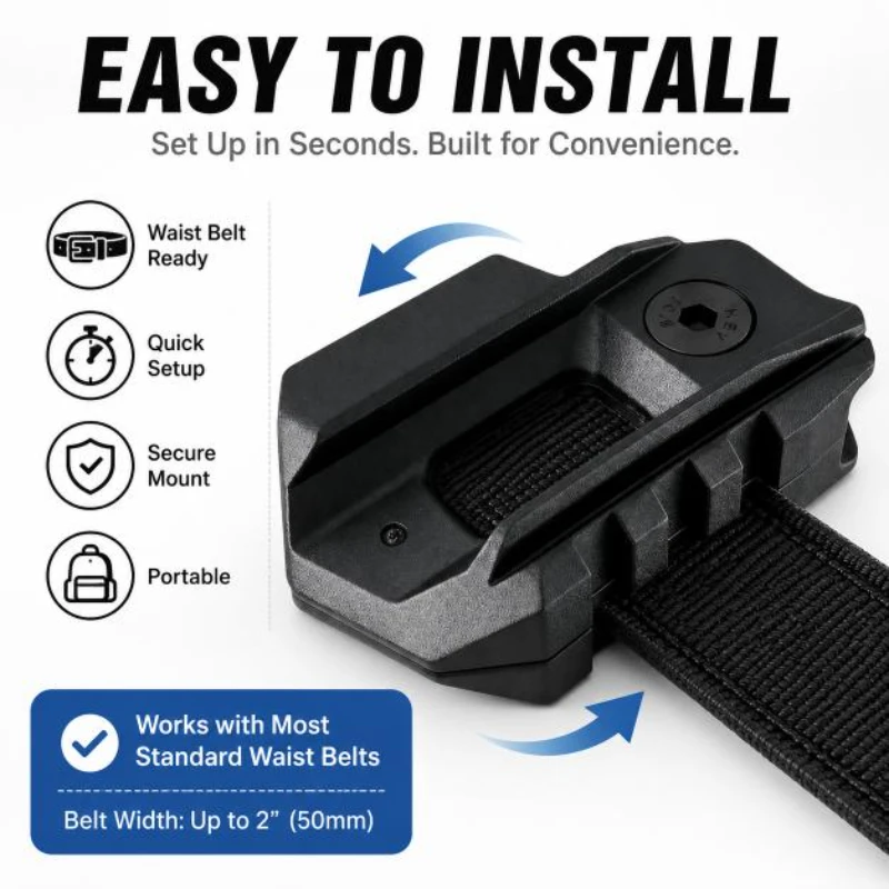 Lightweight Waist Fixed Rail Bracket Matches G17 G19 Fresh 2026 Mold Outdoor Group Game Hobby Mod Parts
